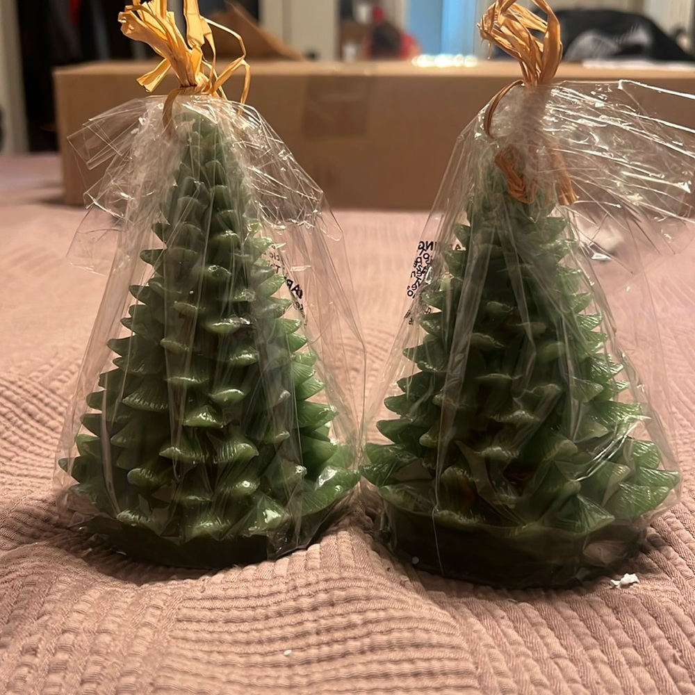 Brand new Christmas Tree Candles -Set of 2